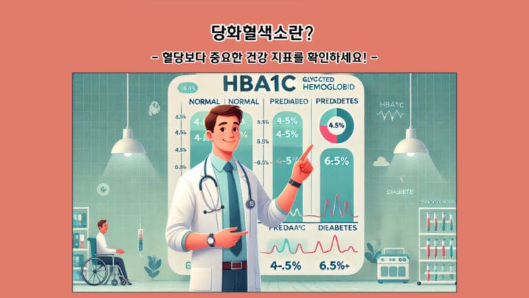 당화혈색소란? 혈당보다 중요한 건강 지표를 확인하세요!