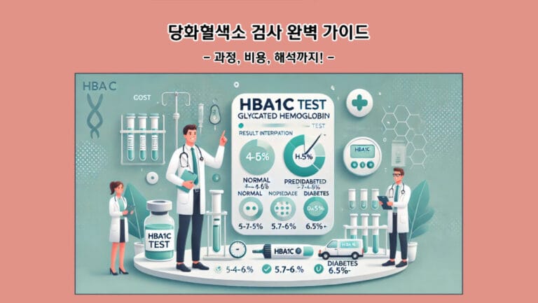 당화혈색소 검사 완벽 가이드: 과정, 비용, 해석까지!