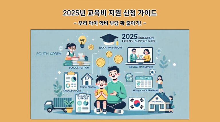 2025년 교육비 지원 가이드: 우리 아이 학비 부담 확 줄이기!