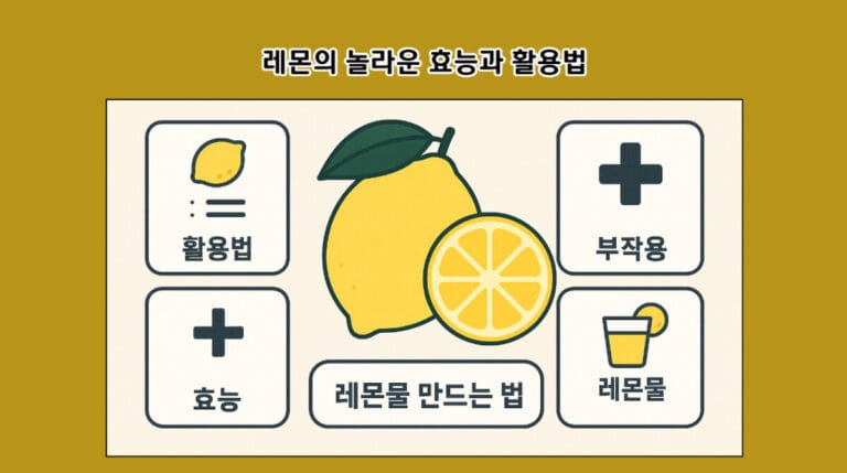 레몬의 놀라운 효능과 활용법(+주의사항)