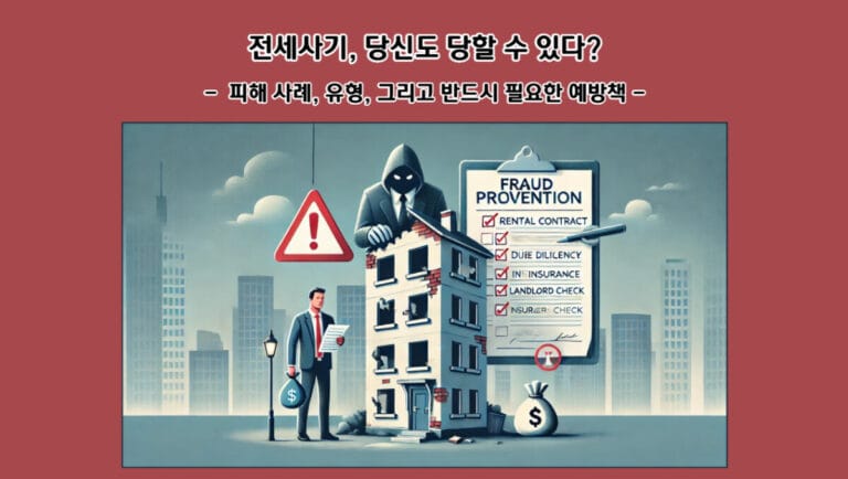 전세사기, 당신도 당할 수 있다? 피해 사례, 유형, 그리고 반드시 필요한 예방책