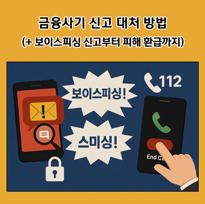 금융사기 신고 대처 방법(+ 보이스피싱 신고부터 피해 환급까지)